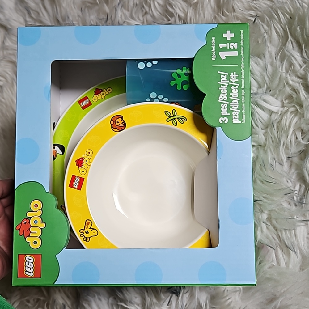 Lego duplo 3pc tableware